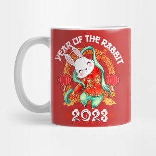 Dabbing Bunny Zodiac Chinese New Year of The Rabbit 2023 Mug